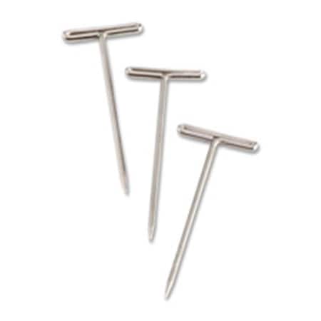 Davenport T-Pins; .56 in. Head Width; 2 in. L; 100-BX; Silver DA127572